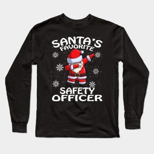 Santas Favorite Safety Officer Christmas Long Sleeve T-Shirt